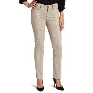 NYDJ‎ Women's Sheri Slim Python Print Jeans